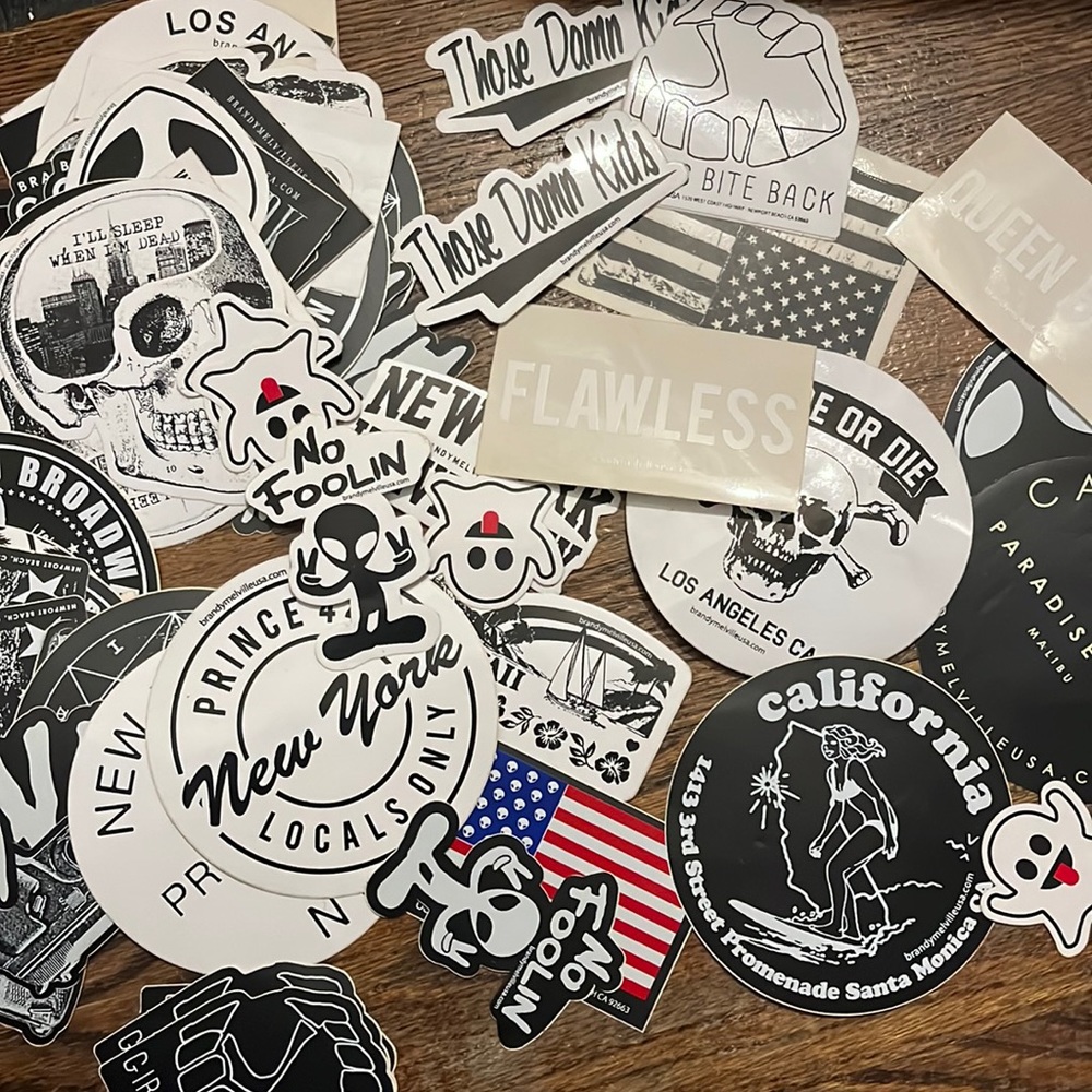 25 Assorted Old Brandy Melville Stickers
